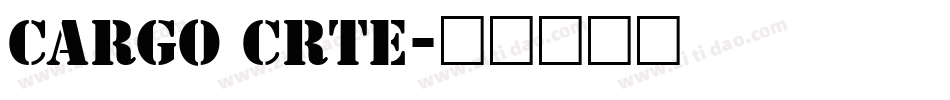 cargo crTE字体转换